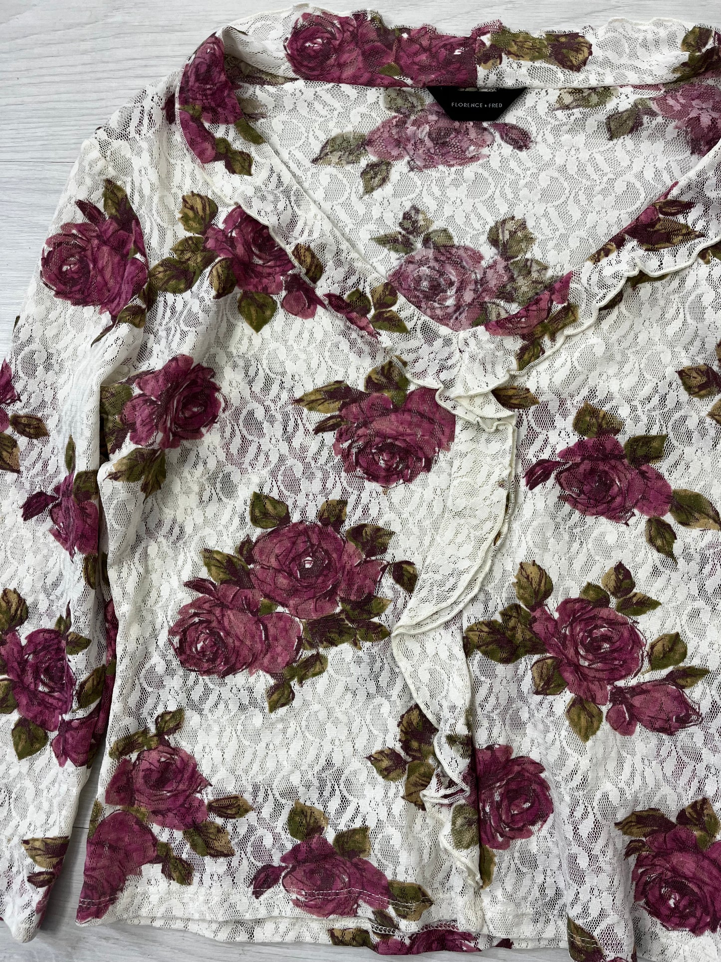 Y2k Lace Ruffle Vintage Spring Blouse Top
