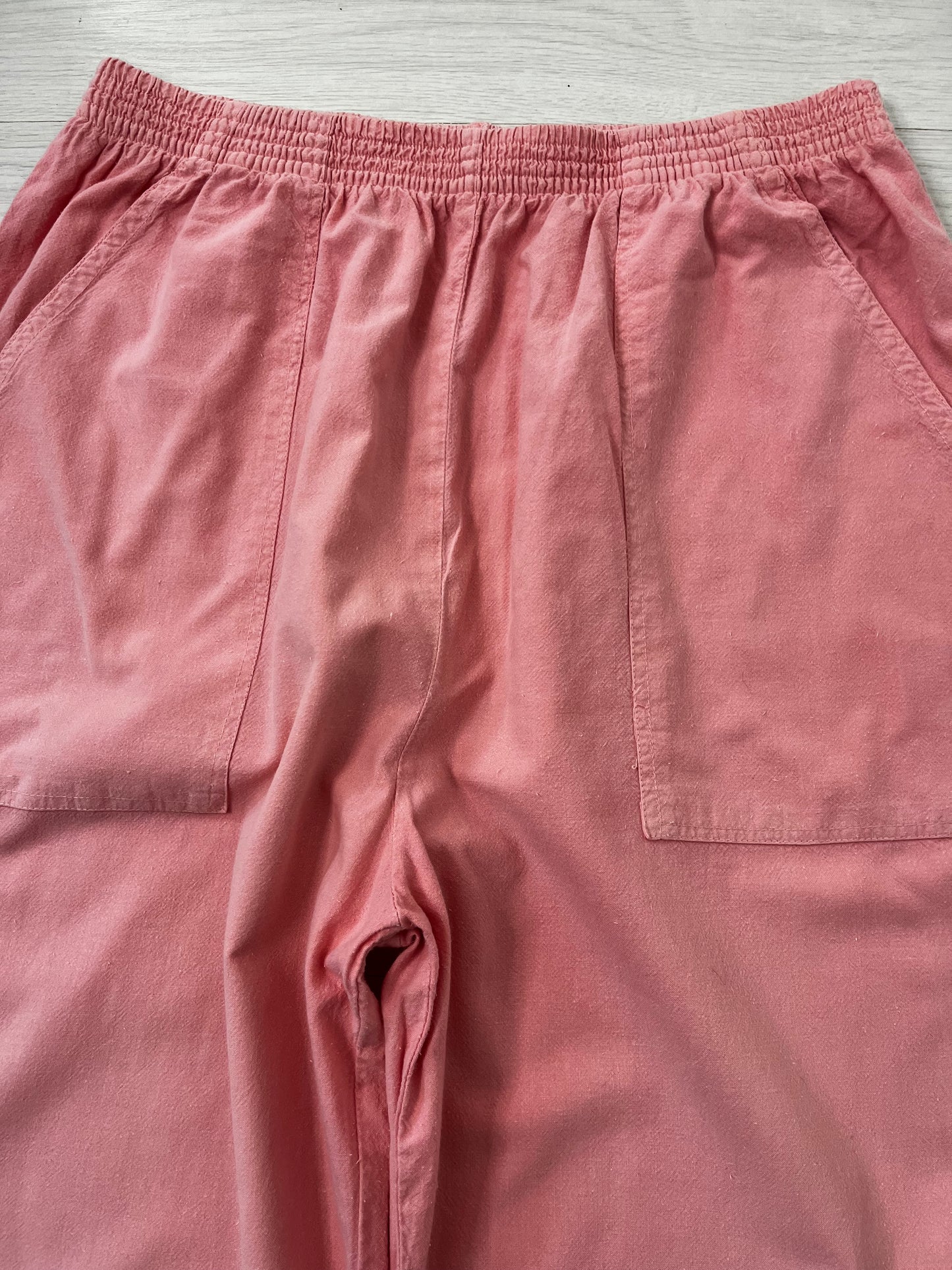 Highwaisted Pink Relaxed Vintage Spring Trousers
