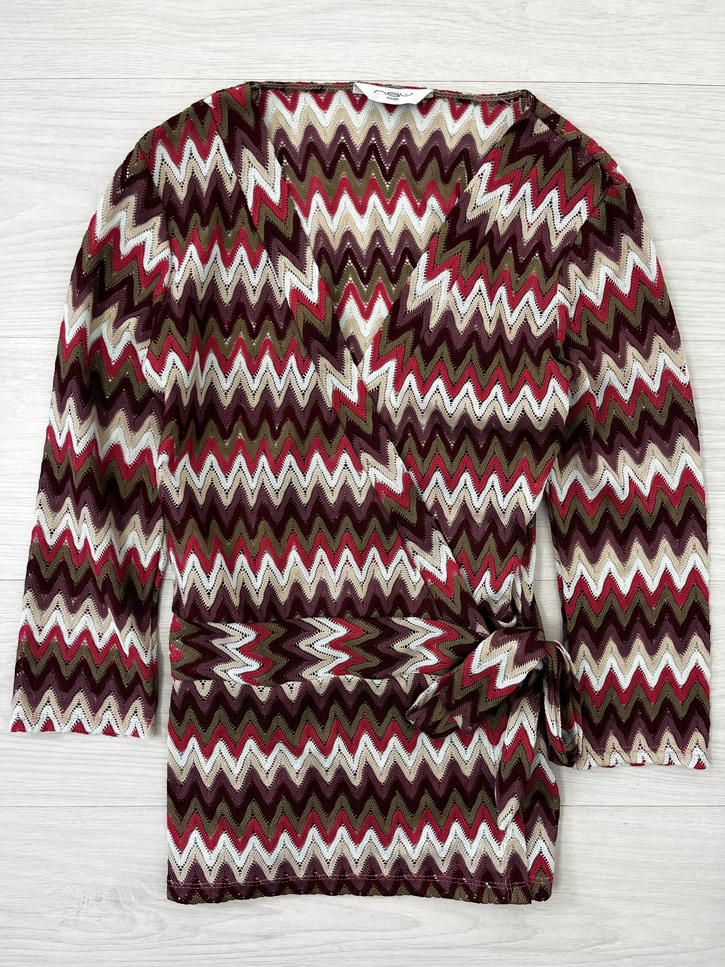 Y2k New Look Crochet Wrap Top Blouse