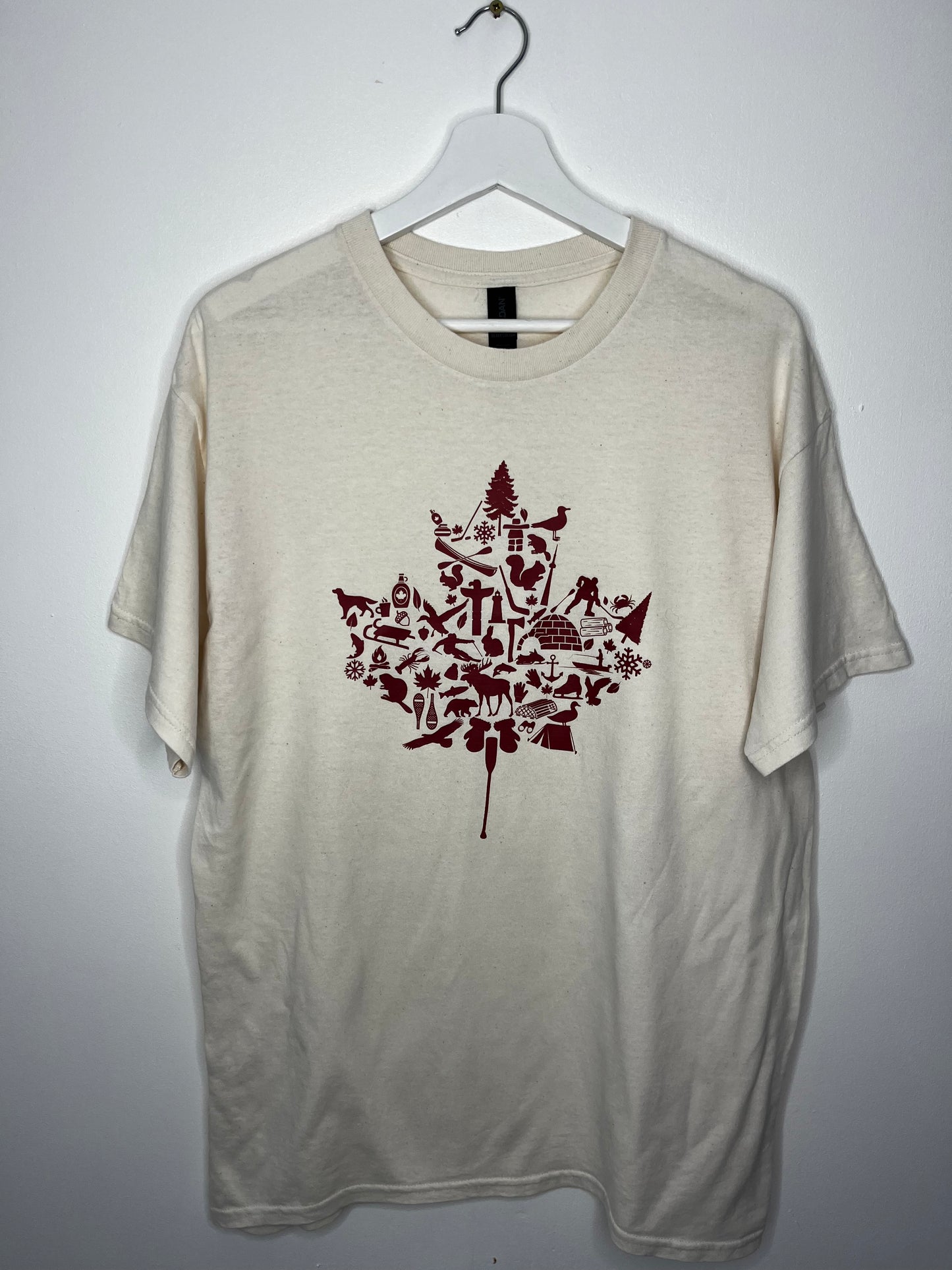 Pure Cotton Vintage Cream Canada T-Shirt