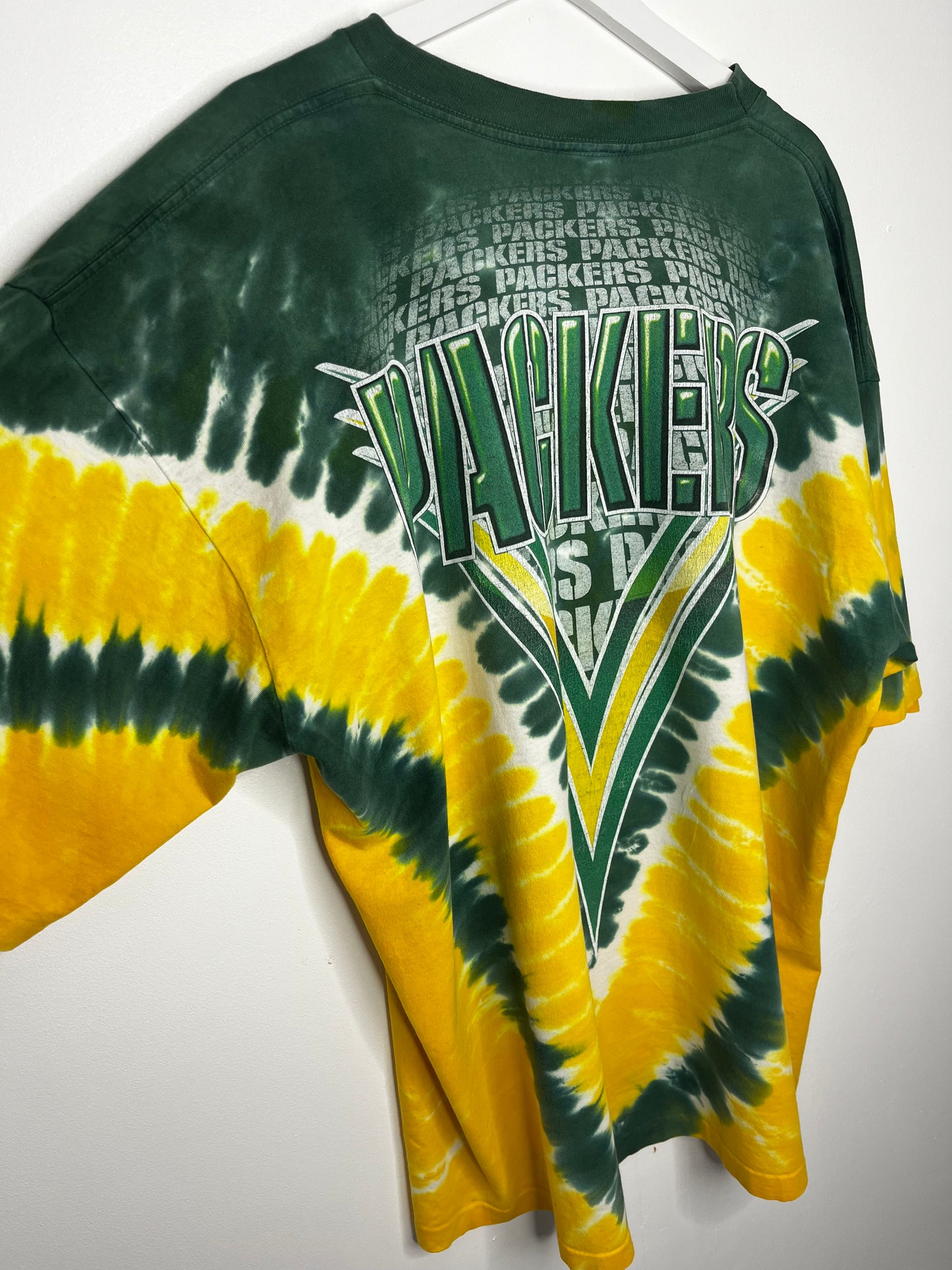 Vintage NFL Packers Made In USA Tie Dye T-Shirt