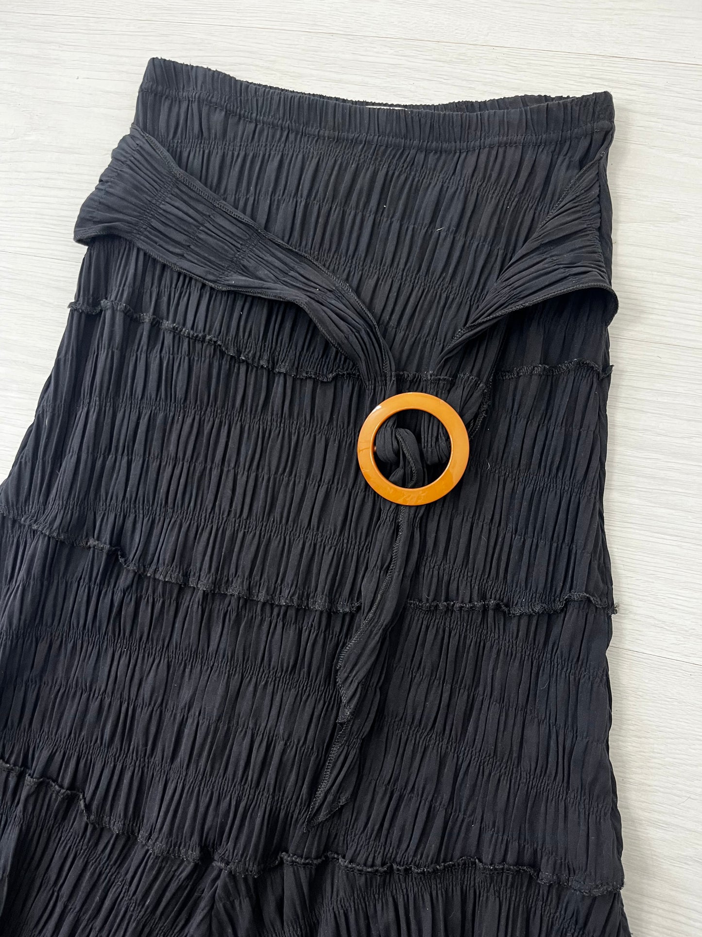 Black Belted Festival Skirt