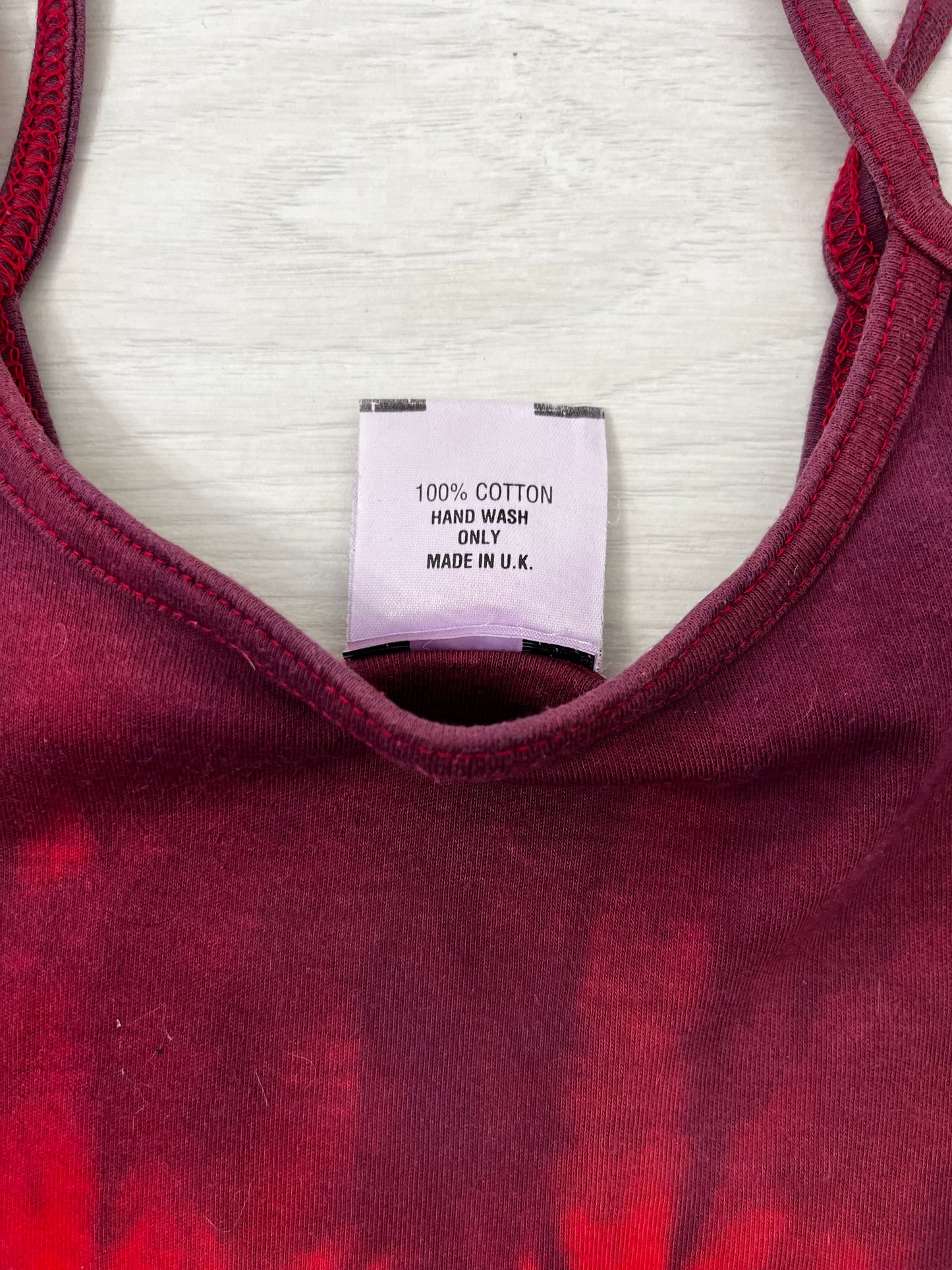 Strappy Tie Dye Long Vintage Cami Top
