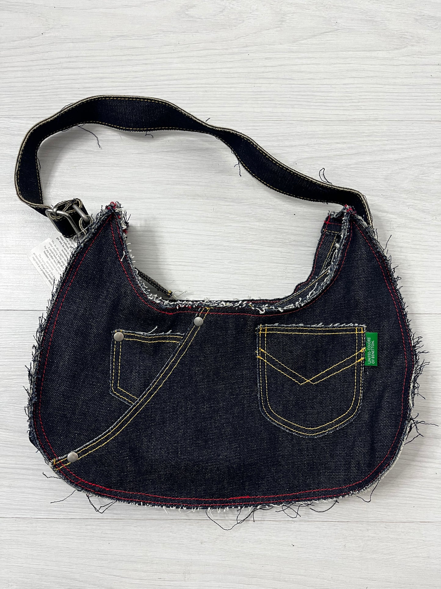 Y2k Distressed Denim United Color’s Of Benetton Bag