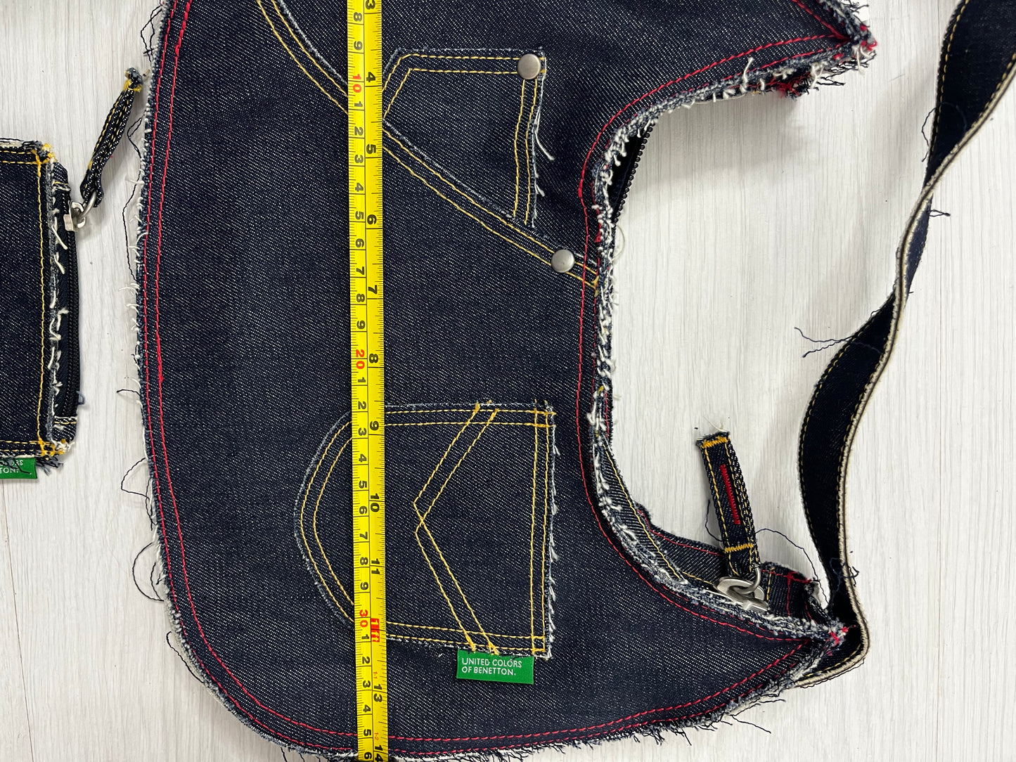 Y2k Distressed Denim United Color’s Of Benetton Bag