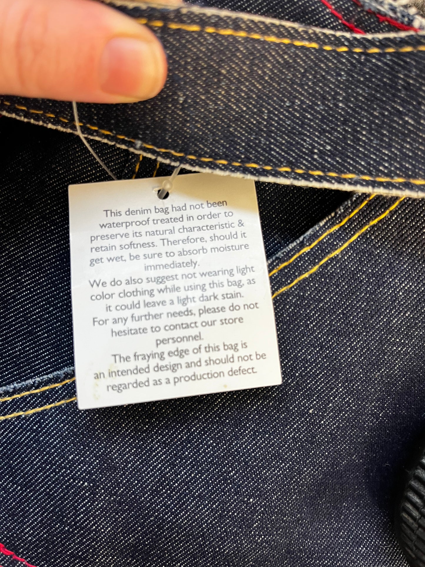 Y2k Distressed Denim United Color’s Of Benetton Bag