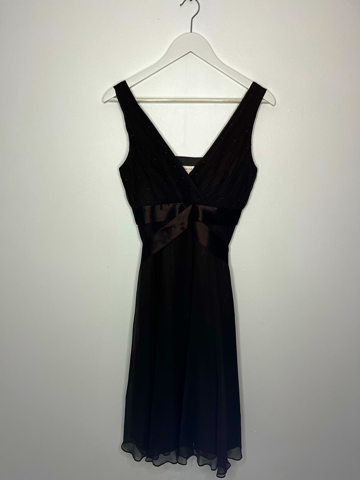 Y2k Brown Silk Phase Eight Dress