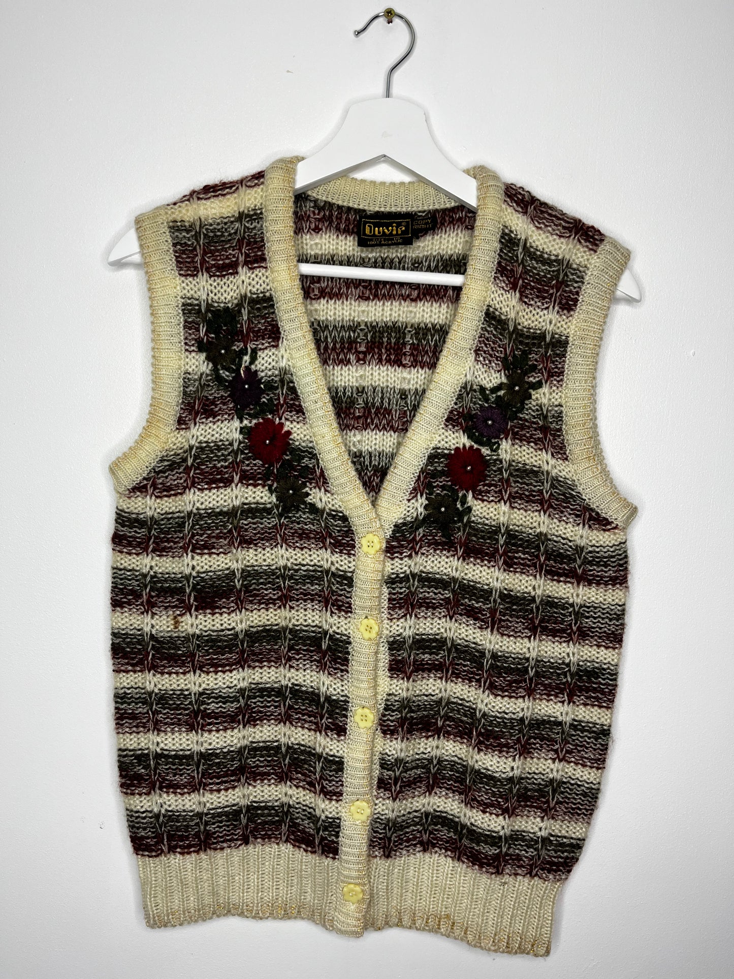 True Vintage Sleeveless Cardigan