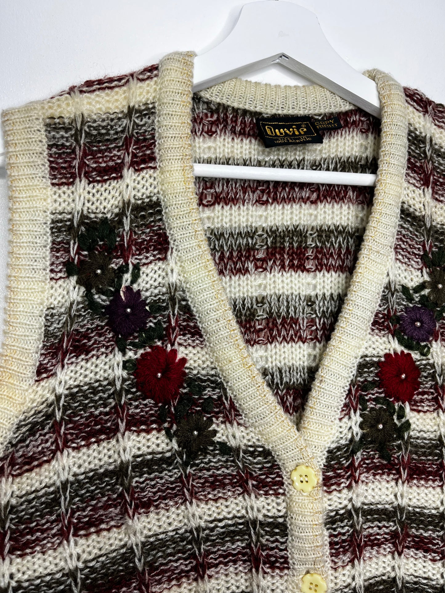 True Vintage Sleeveless Cardigan