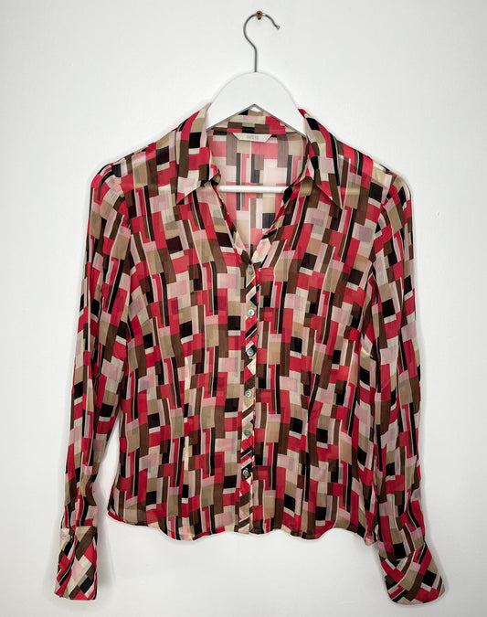 Semi Sheer Spring Blouse