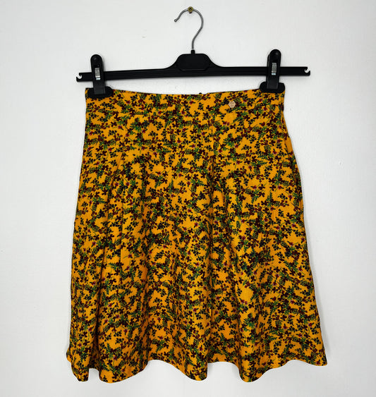 Mustard Floral Skirt
