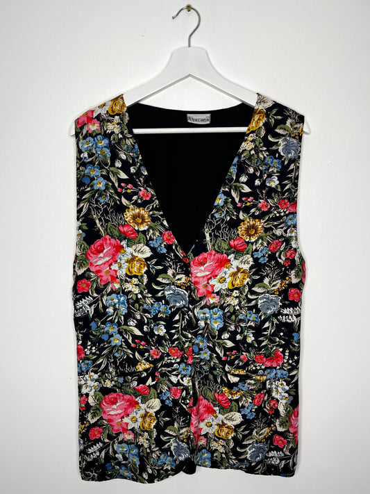 True Vintage 90s Floral Waistcoat