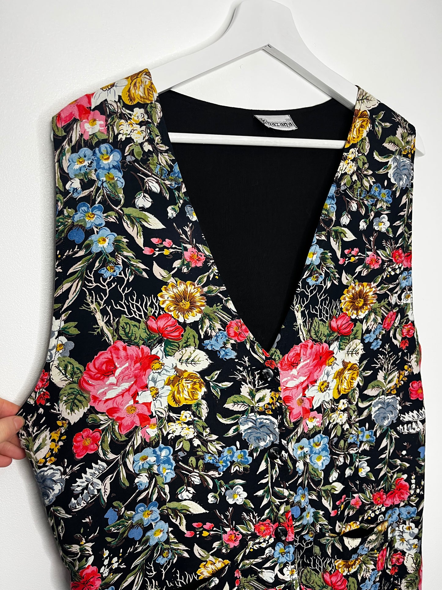 True Vintage 90s Floral Waistcoat