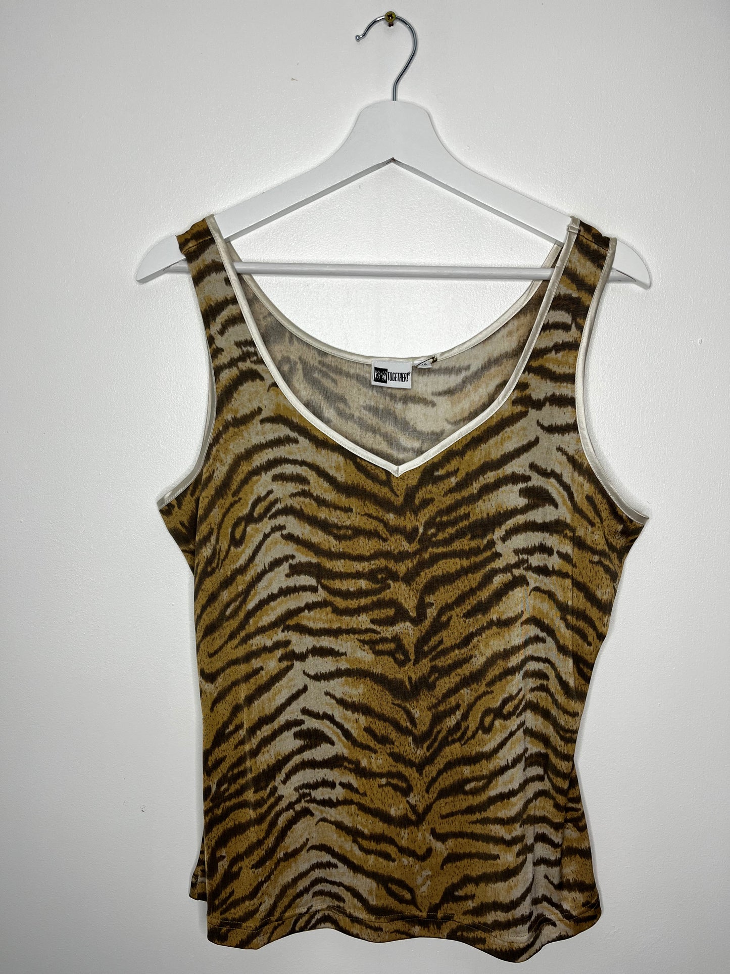 Y2k Animal Print Sleeveless Top