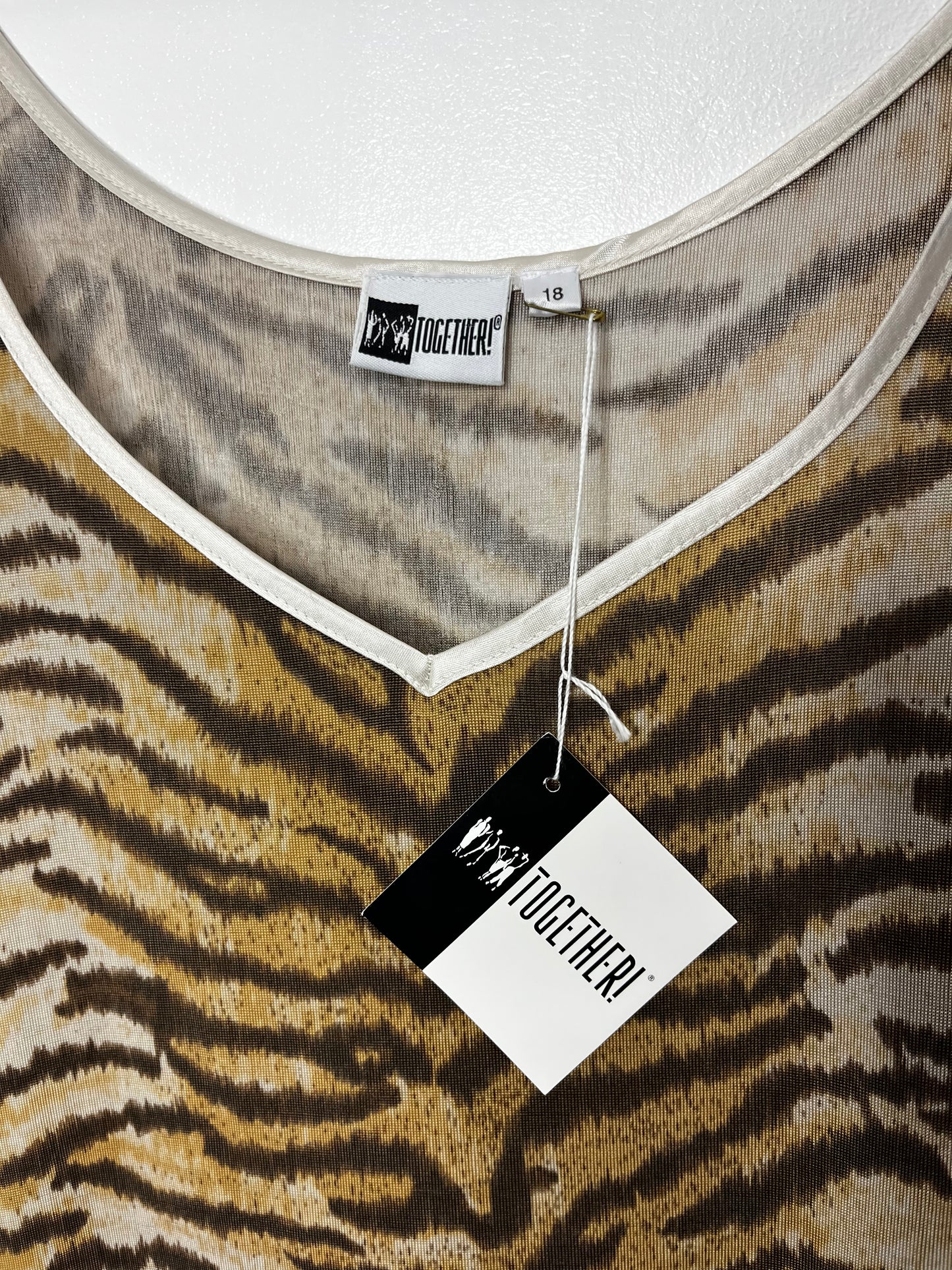 Y2k Animal Print Sleeveless Top