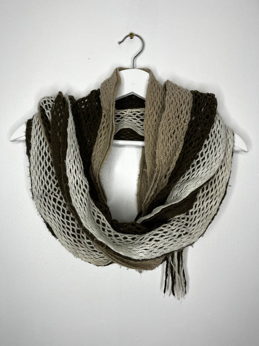 Y2k Cream Khaki Scarf