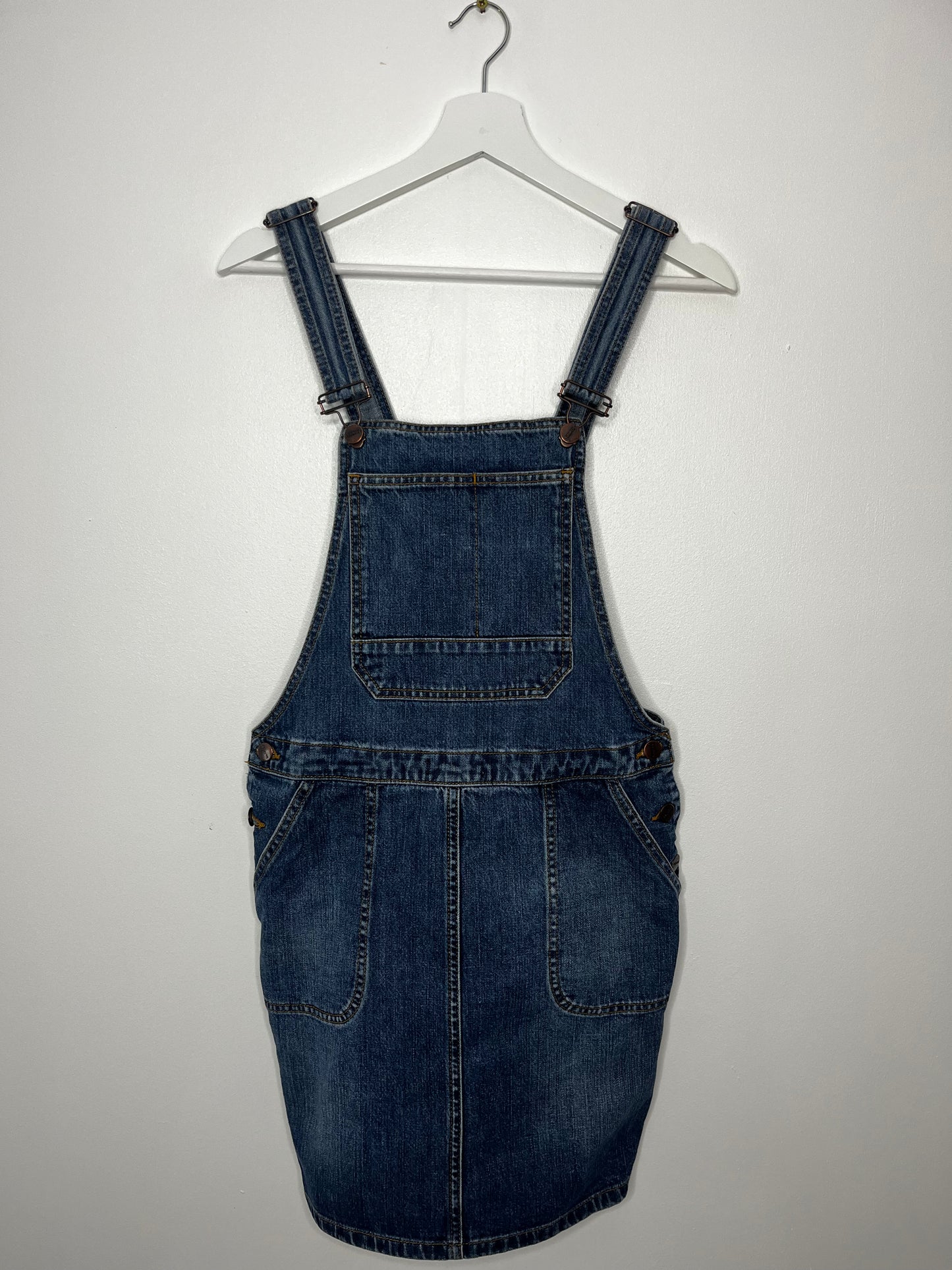 90s Denim Dungarees Dress