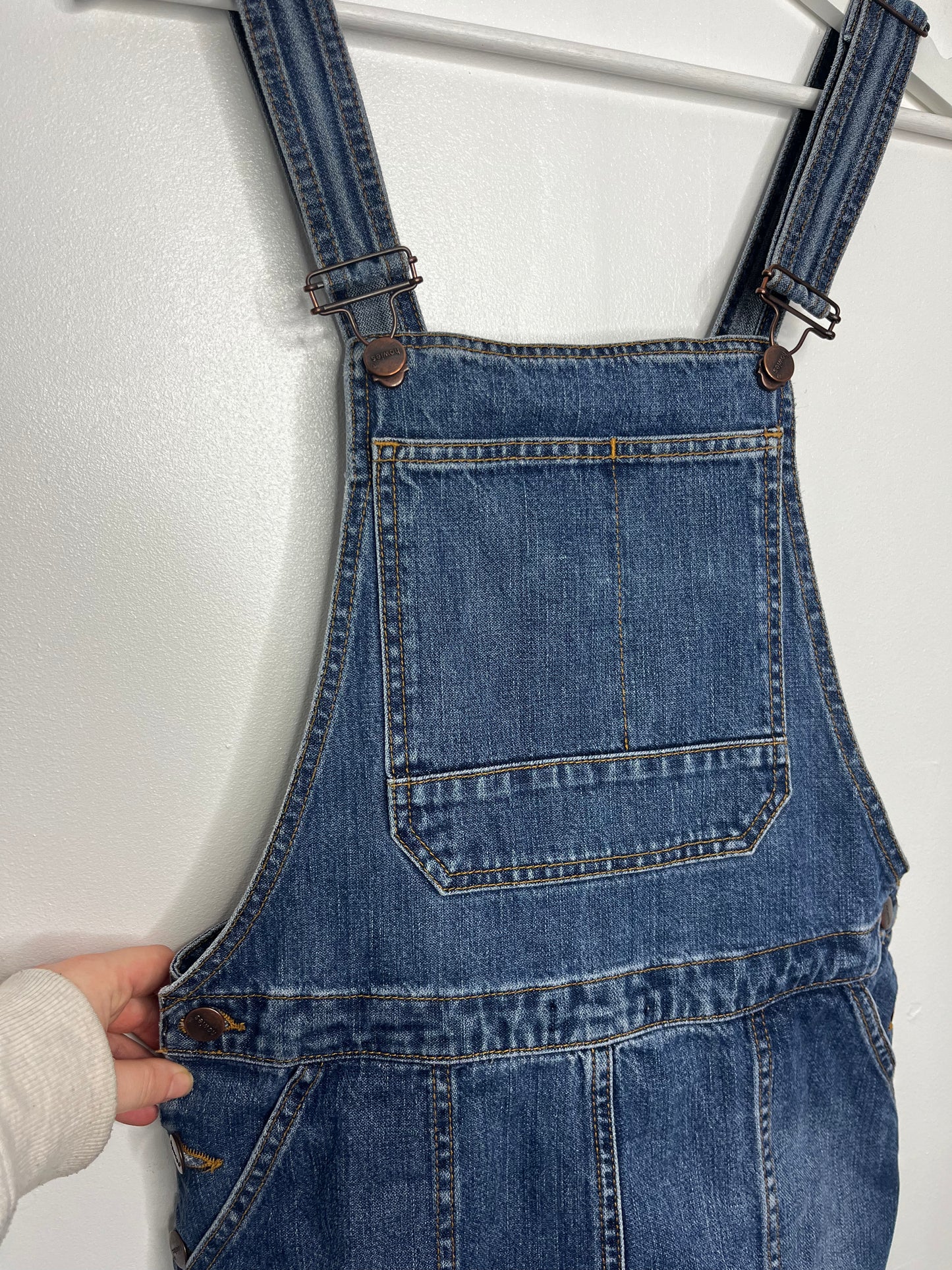 90s Denim Dungarees Dress