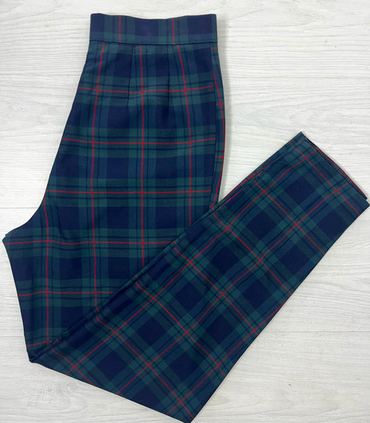 Highwaisted Plaid Vintage Trousers