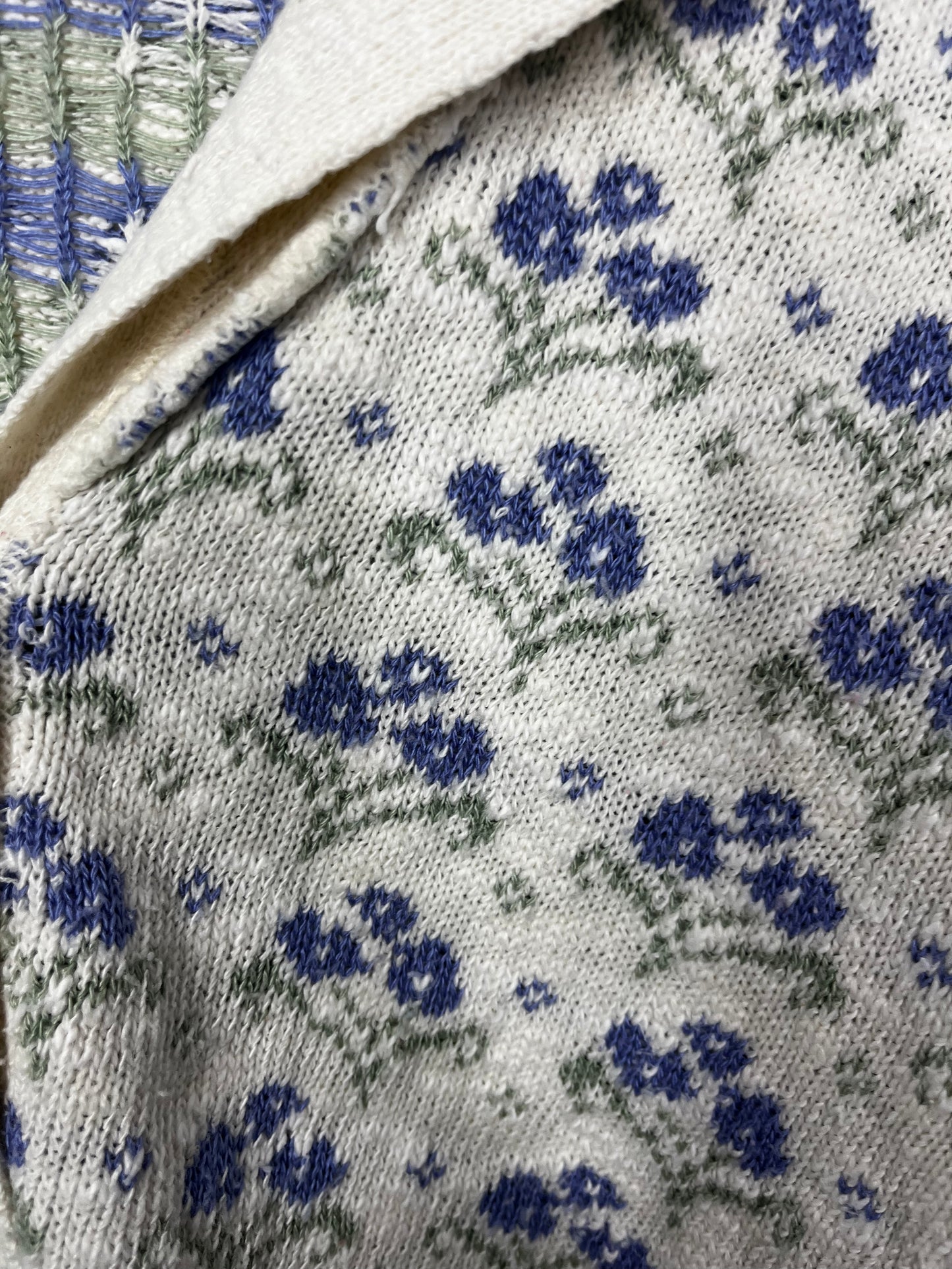 True Vintage Purple Flower Short Cardigan