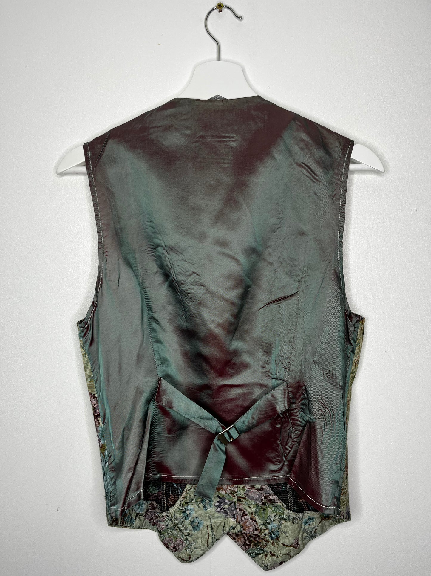 True Vintage Pastel Tapestry Floral Waistcoat