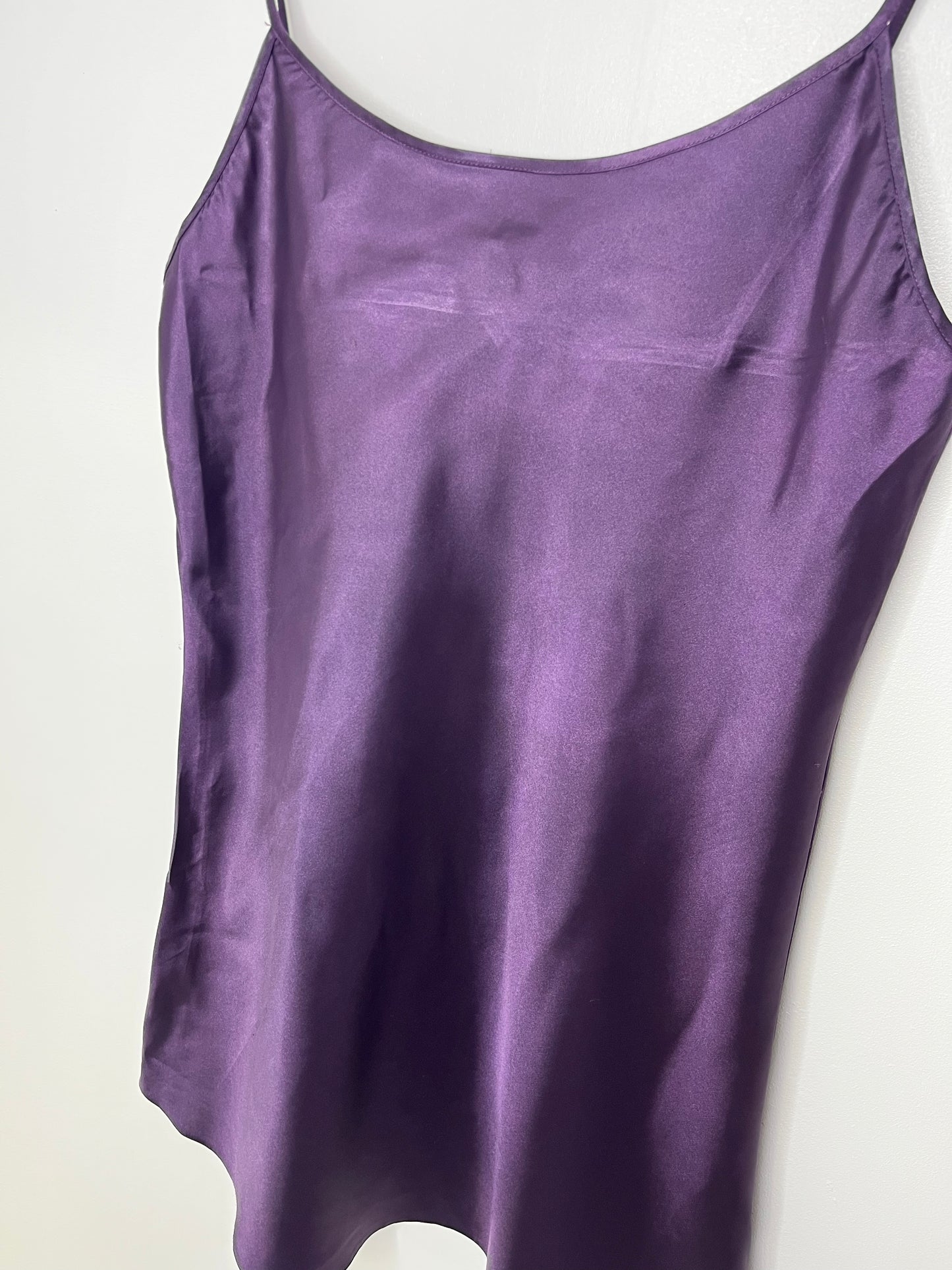 Purple satin Vintage Slip Dress
