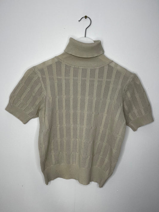 Stone Detailed Highneck Light Sweater
