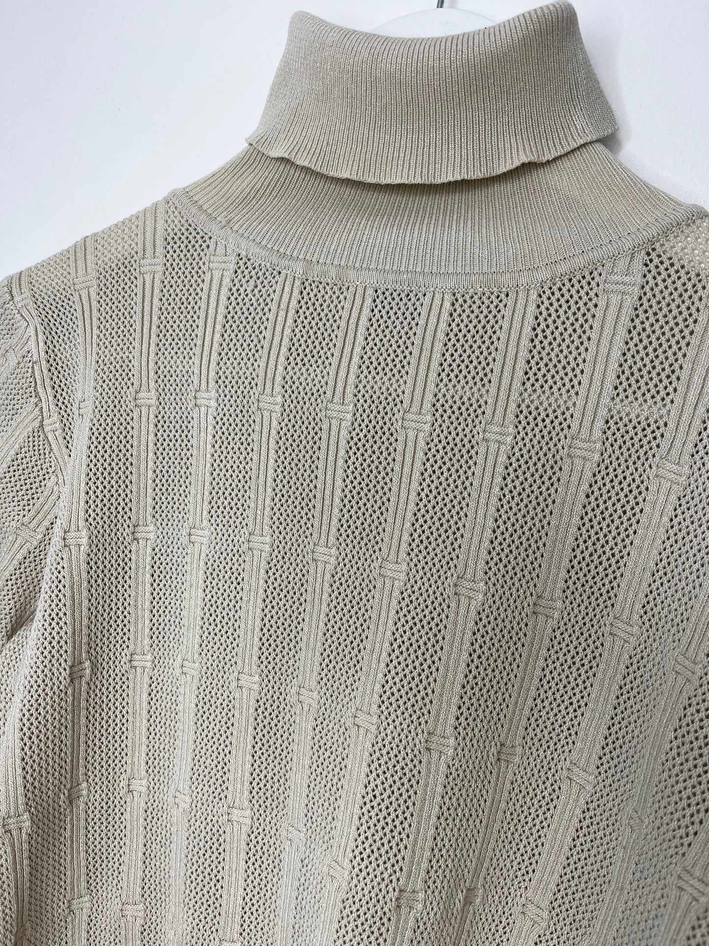 Stone Detailed Highneck Light Sweater