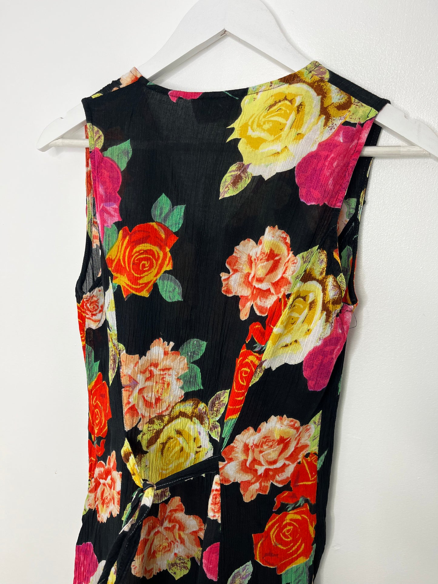Button Down Vibrant Vintage Floral Dress