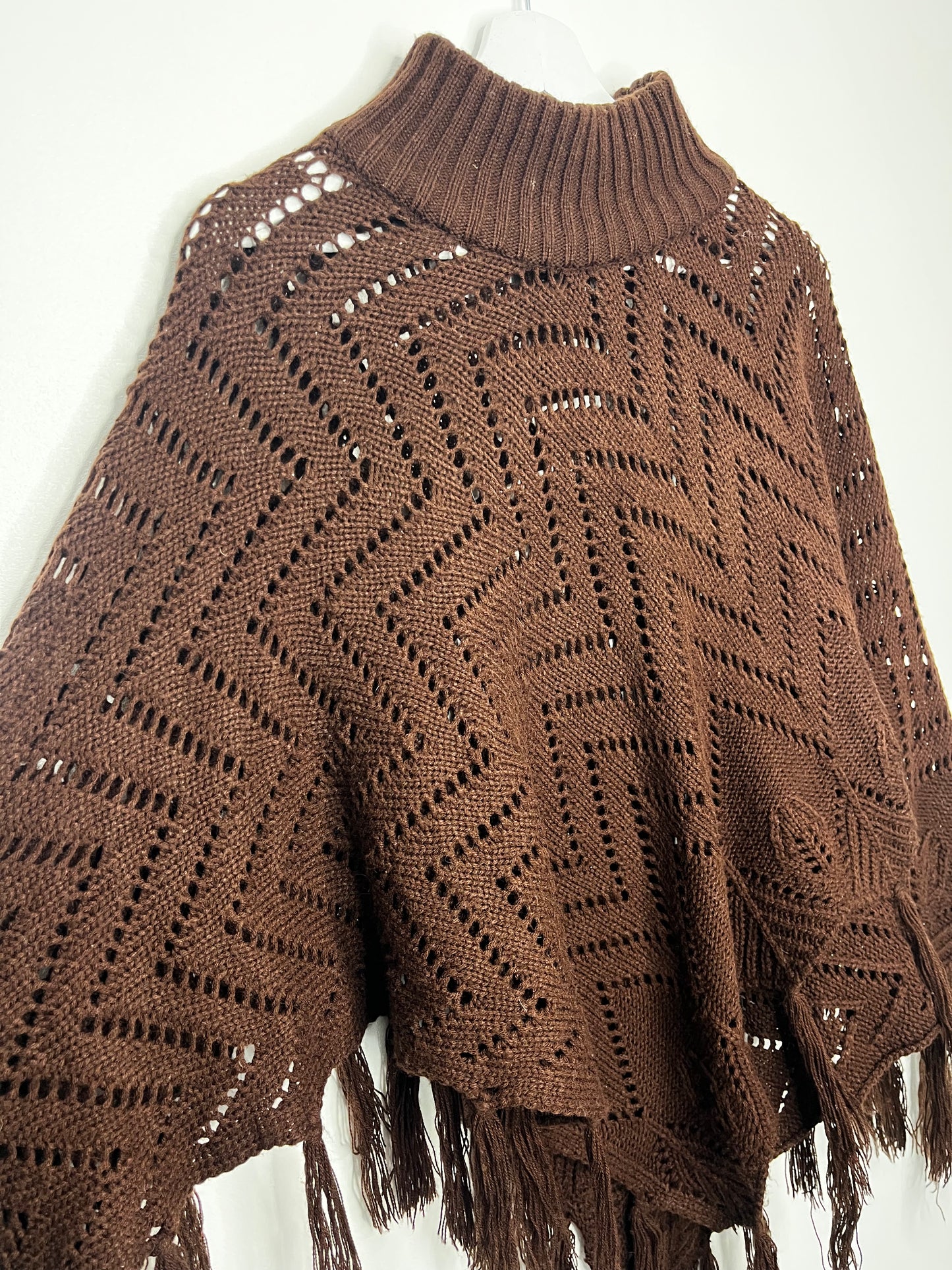 Y2k Brown Poncho