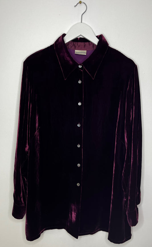 Purple Velvet Shirt