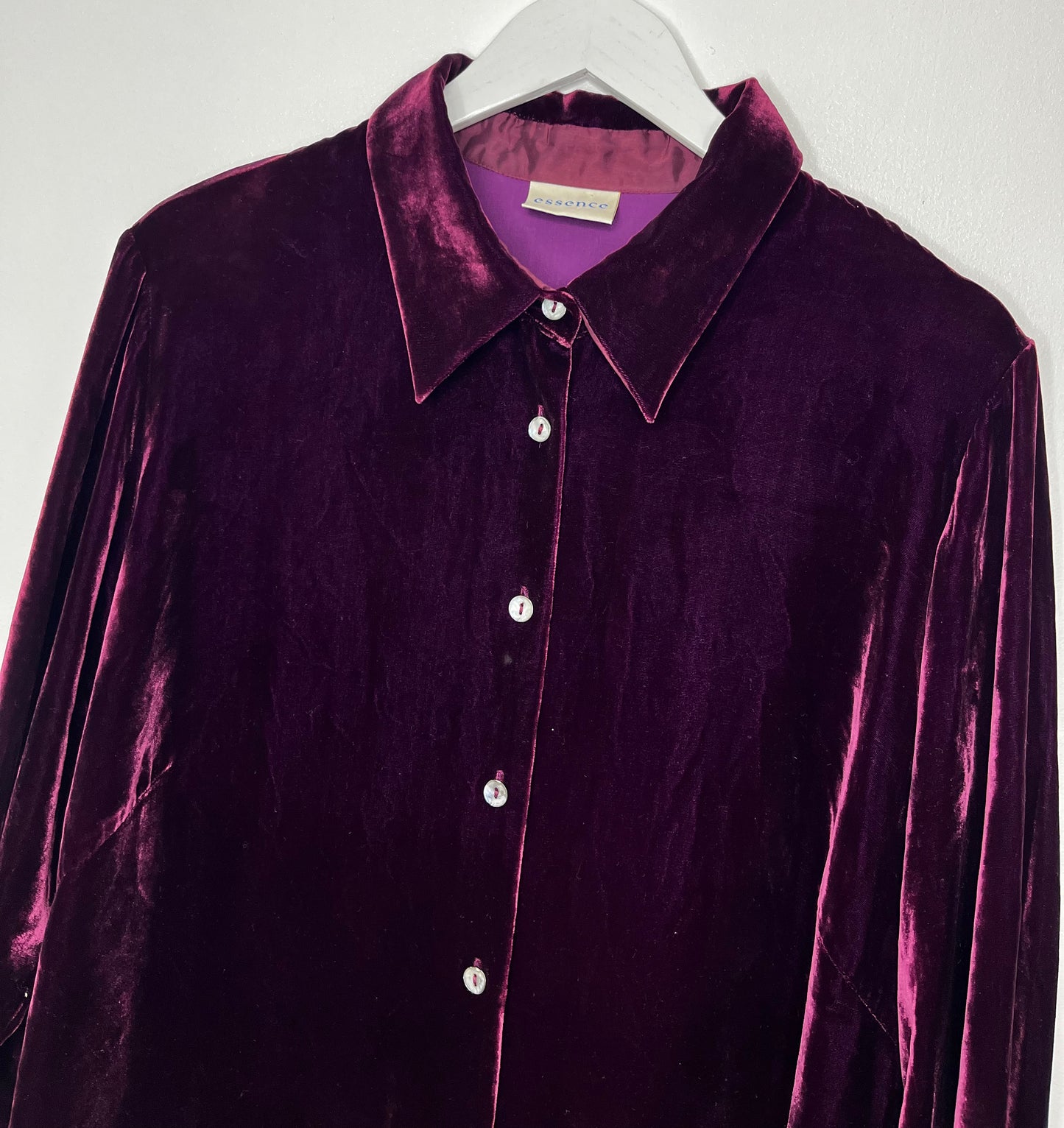Purple Velvet Shirt
