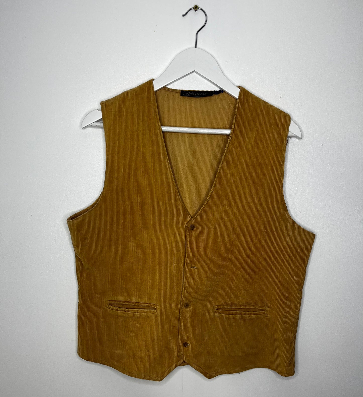 Camel Cord Waistcoat