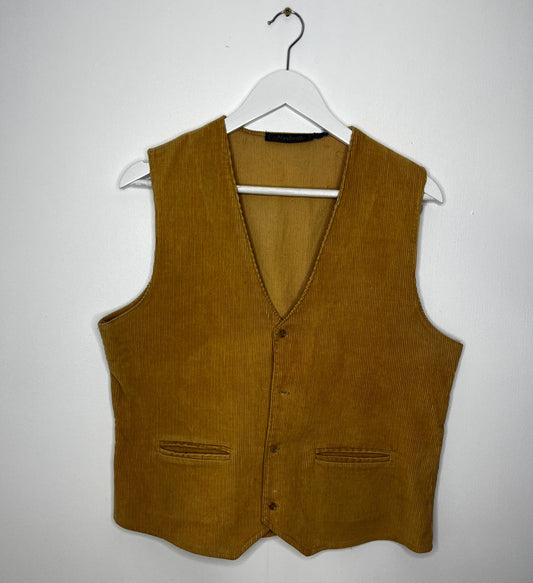 Camel Cord Waistcoat