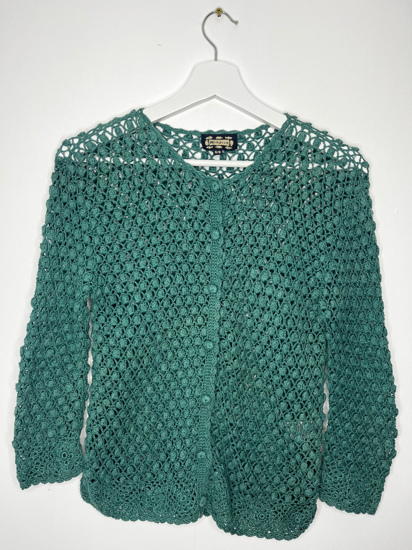 ntage Monsoon Crochet Cardigan