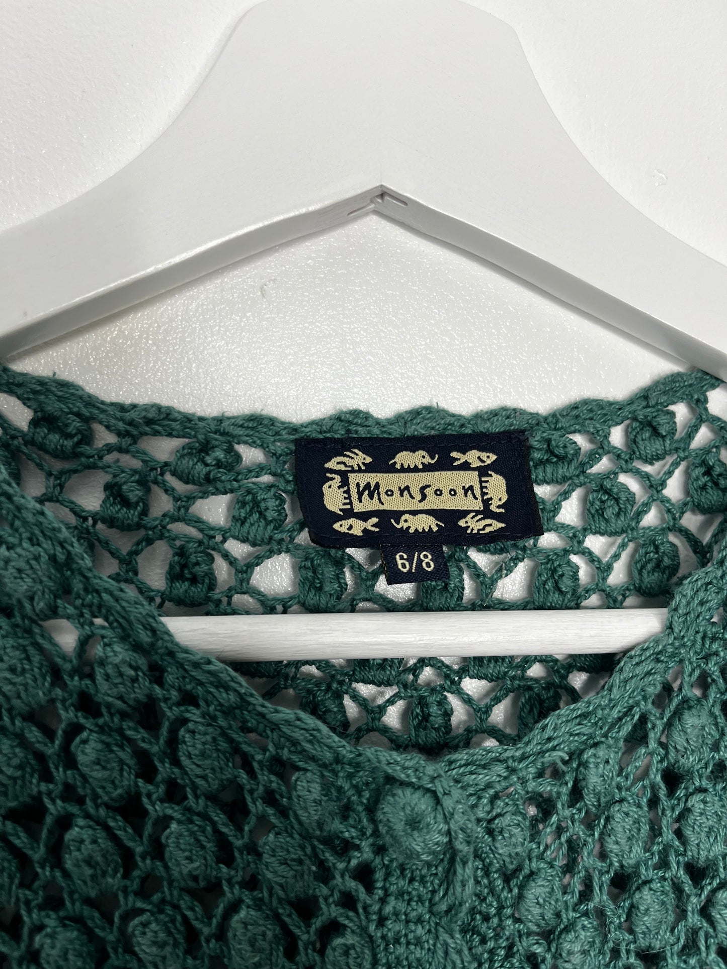 ntage Monsoon Crochet Cardigan