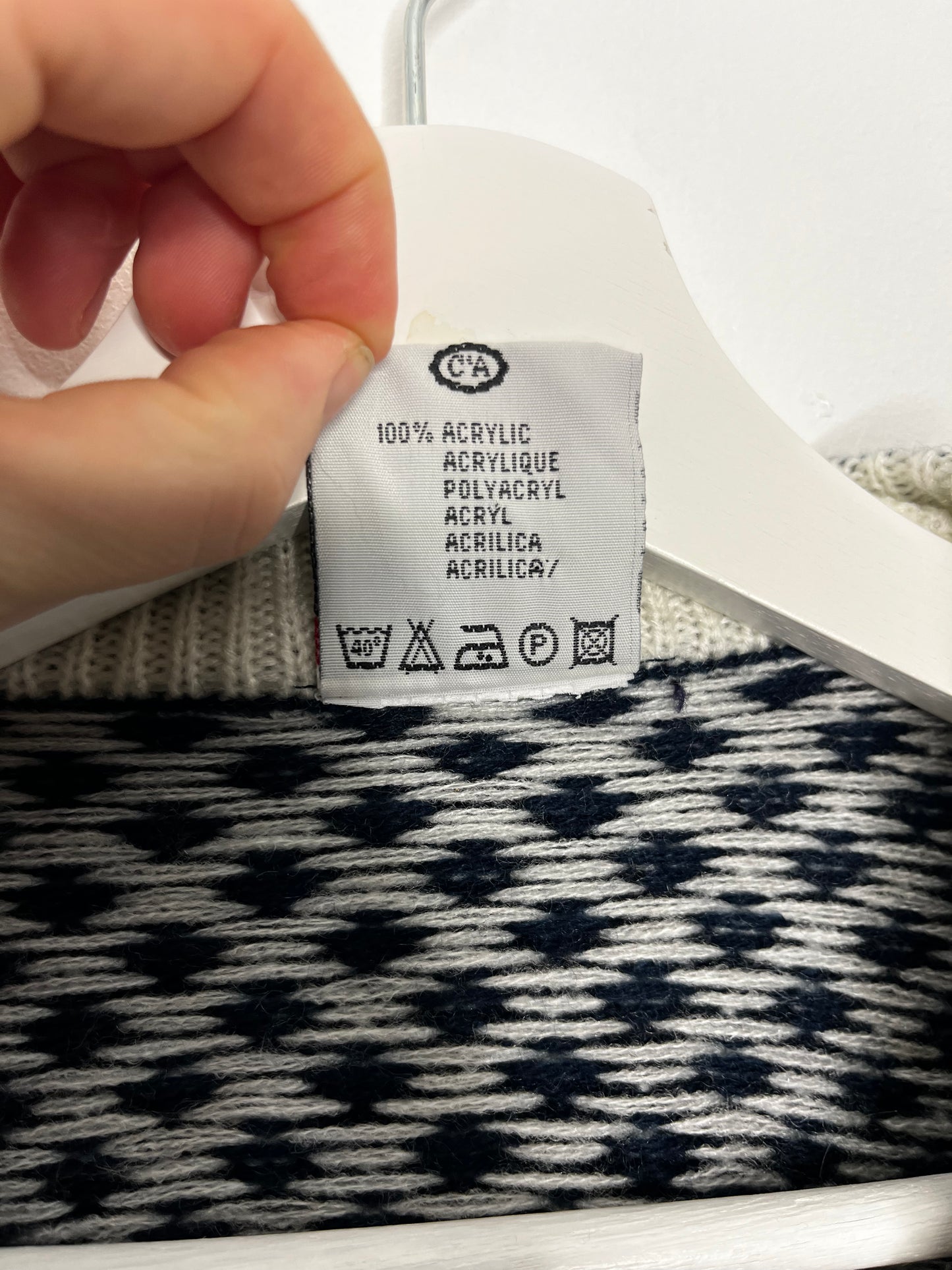 Chunky Vintage Navy Cardigan