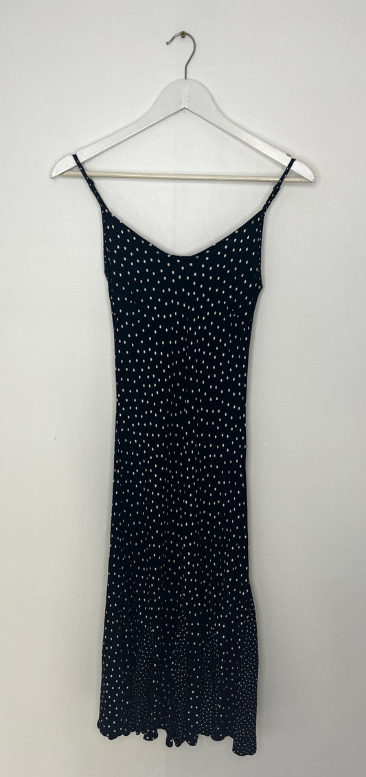 Monochrome Spotty Strap Dress