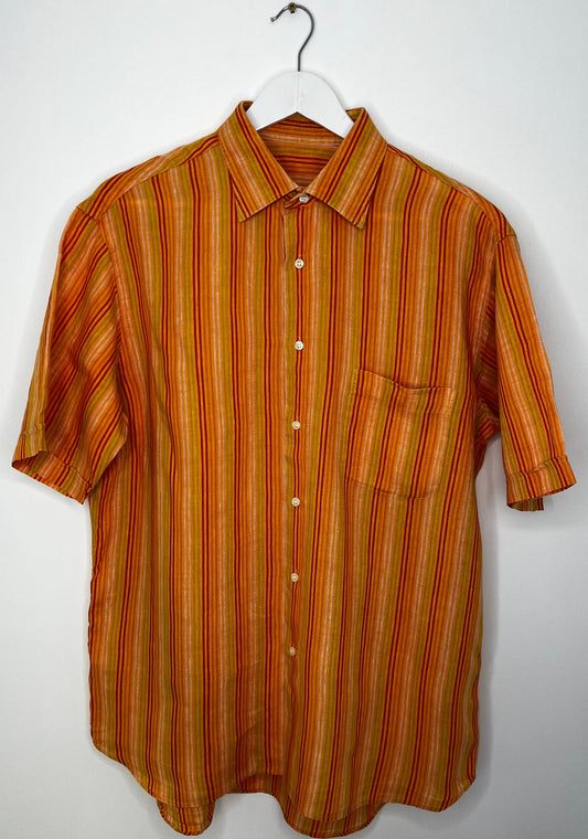 Sunrise Linen Stripe Shirt
