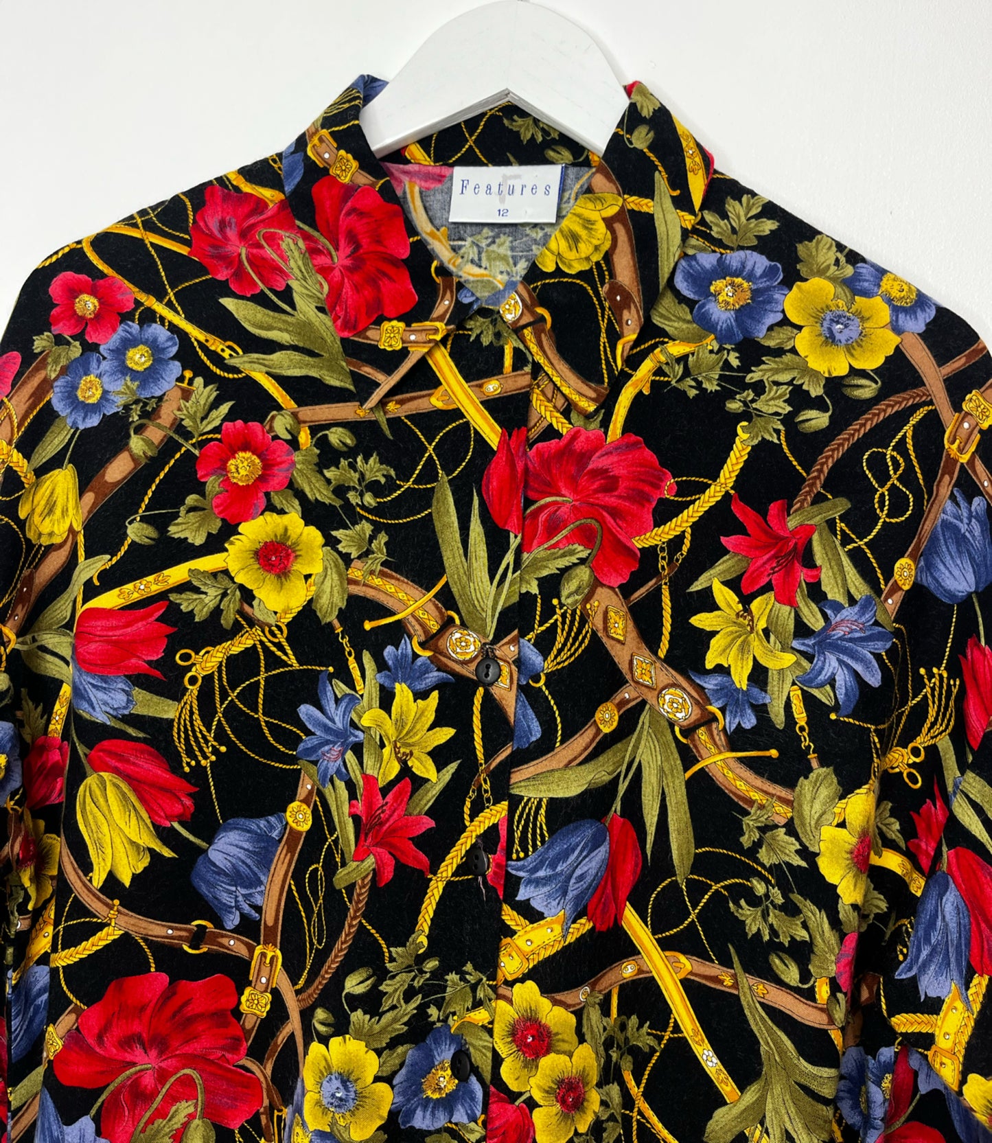Vibrant Vintage Floral Shirt