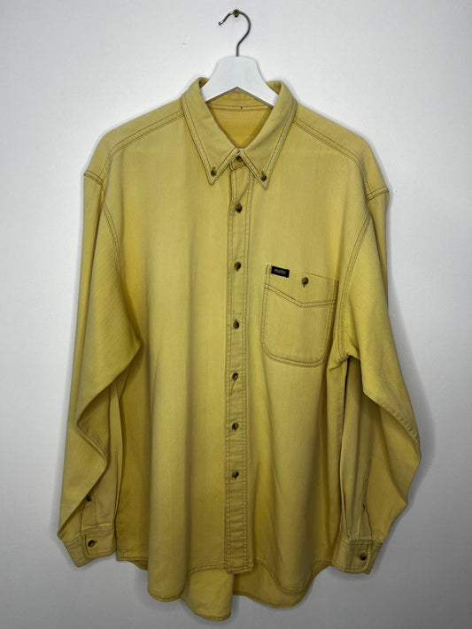 Soft Yellow Vintage Moto Shirt