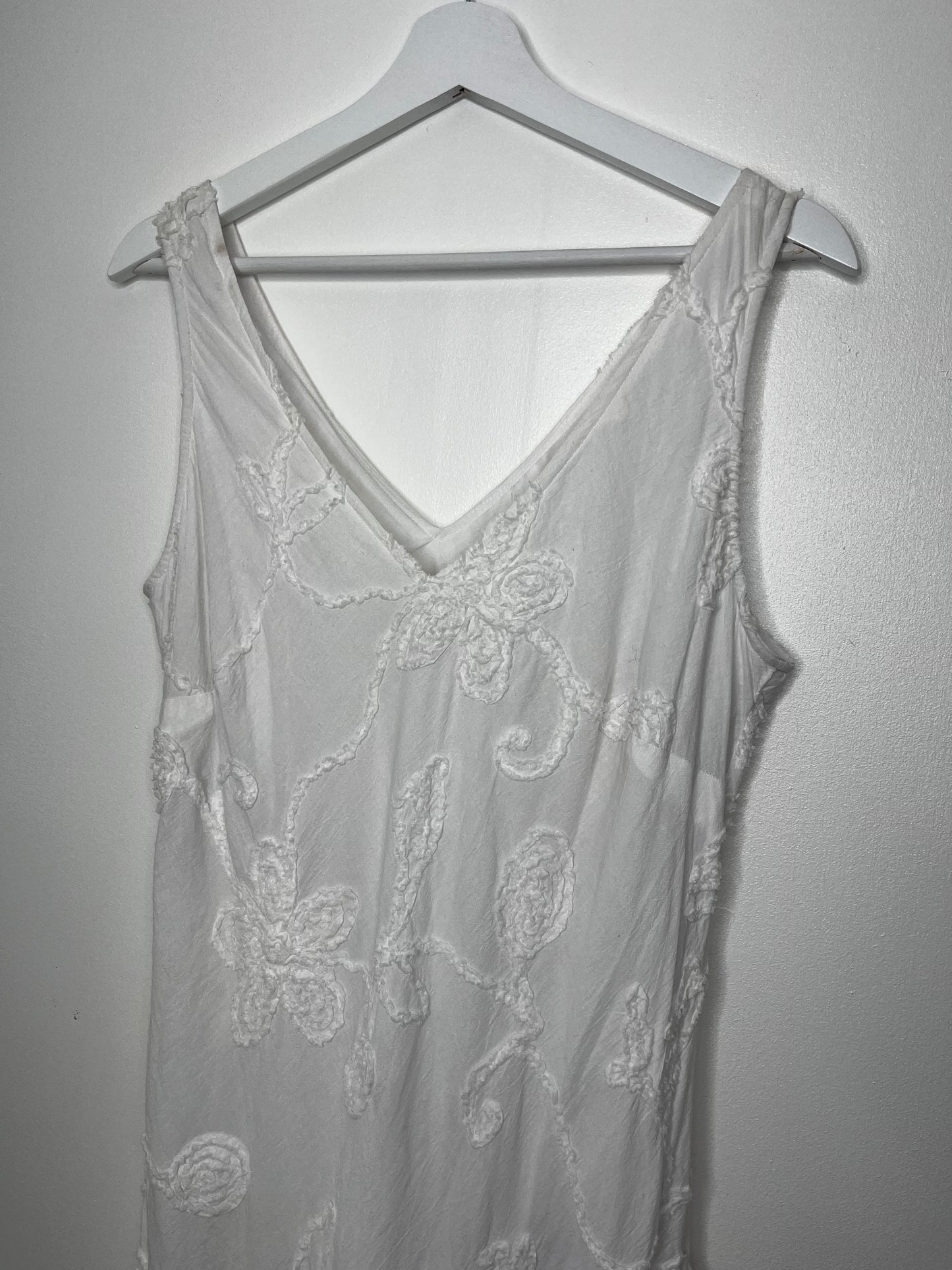 Long White Vintage Summer Festival Dress
