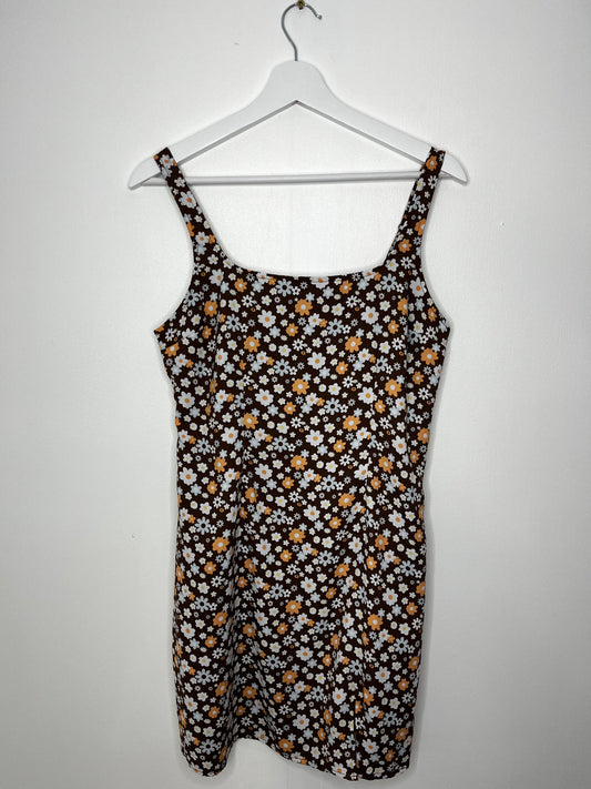 Brown Floral Hollister Dress