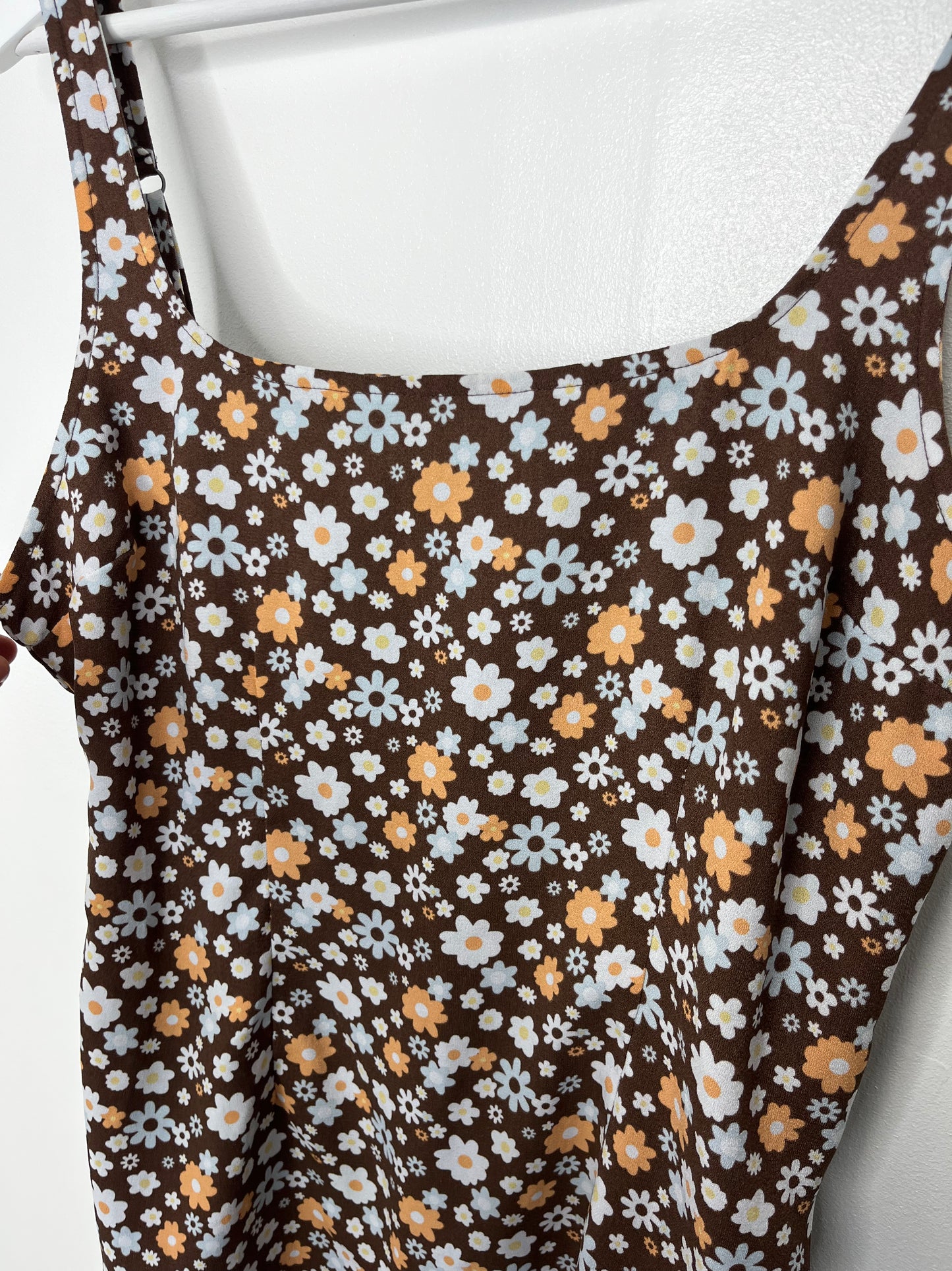 Brown Floral Hollister Dress