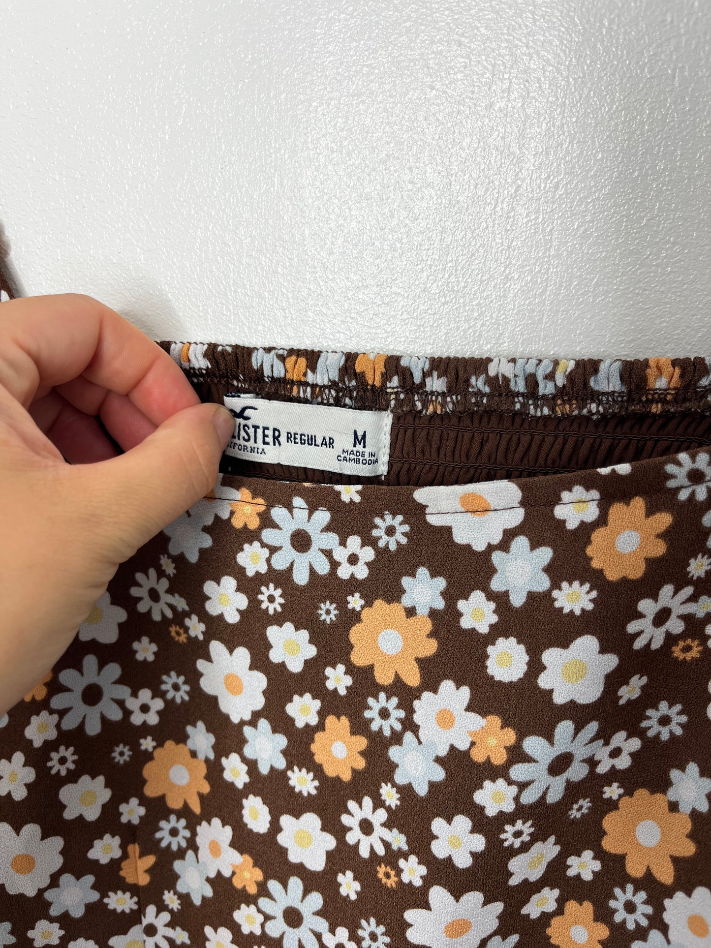 Brown Floral Hollister Dress