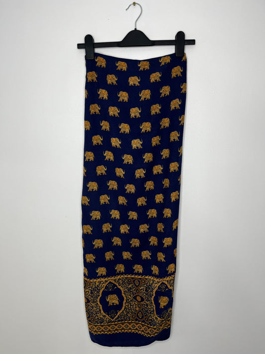 Elephant Vintage Blue Sarrong