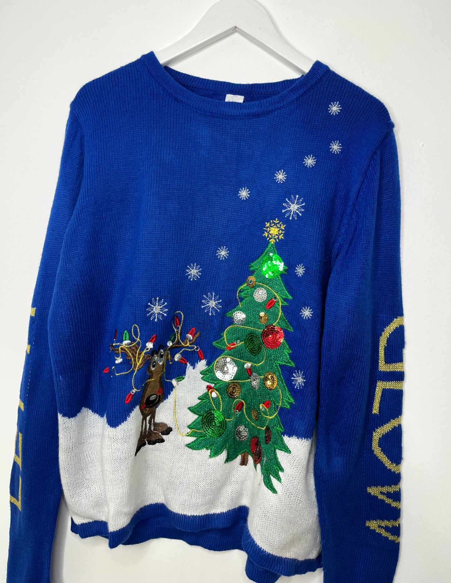 Royal Blue Christmas Jumper
