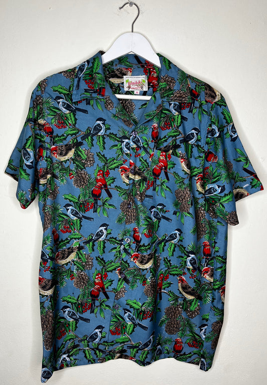 Bird Pattern Vintage Shirt