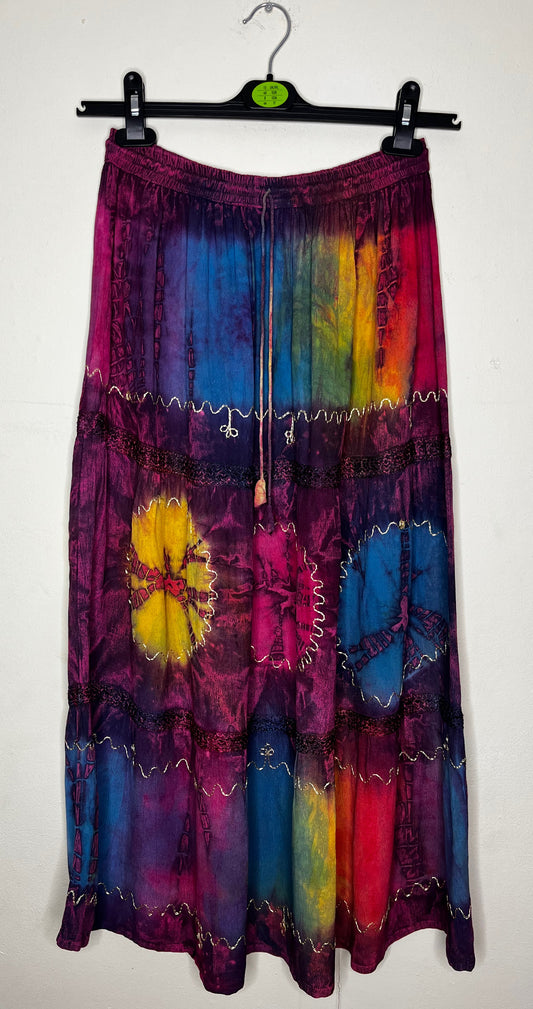 Tie Dye Vintage Festival Skirt