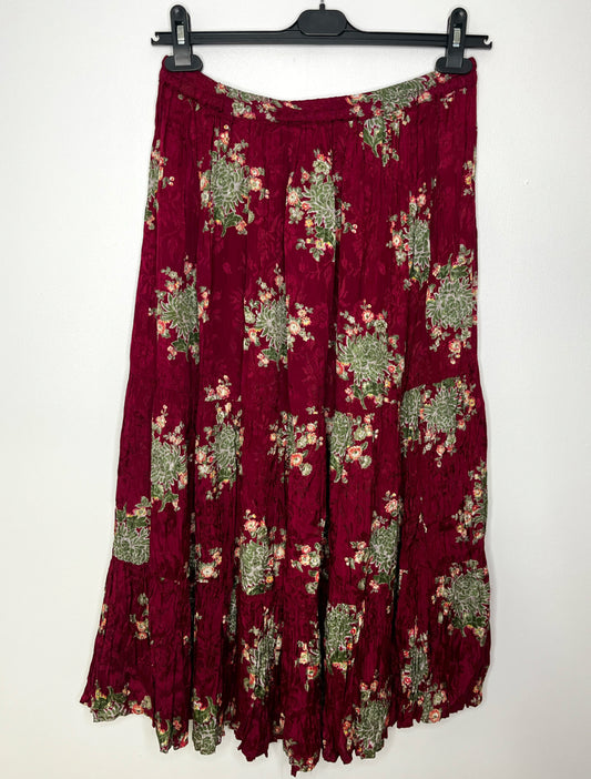 Deep Pink Vintage Maxi Skirt